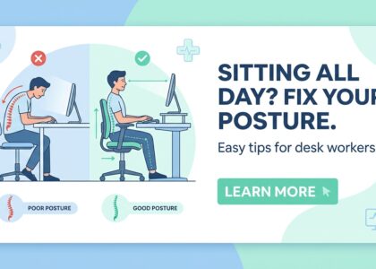 Sitting All Day? Desk Job Health Risks & Easy Ways to Fix Your Posture